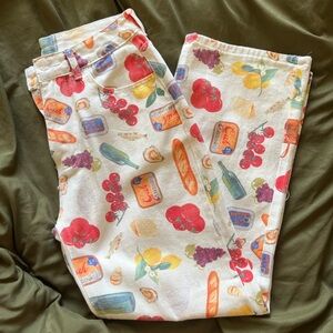 Colorful Fruit, Veggie and Food Pants